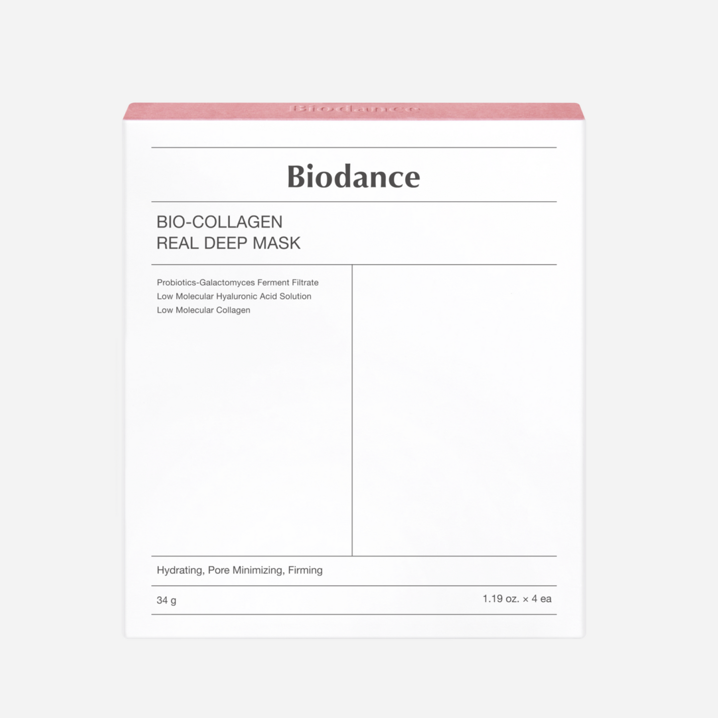 Biodance Rose Mask with Bio Collagen (4 Pieces)