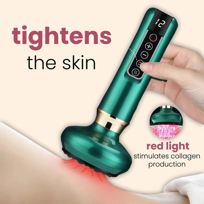 Cupping & heating massager for cellulite