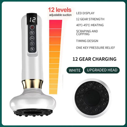 Cupping & heating massager for cellulite